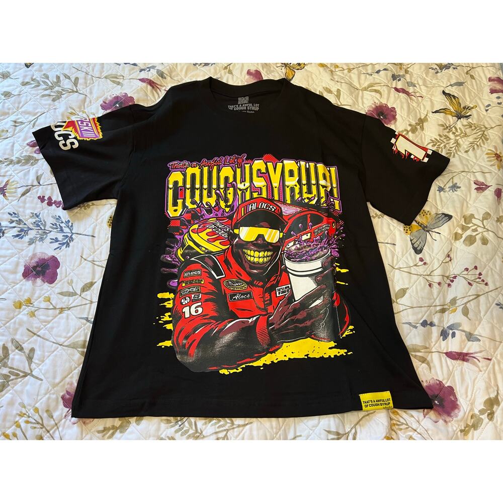 NEW That’s A Awful Lot Of Cough Syrup NASCAR Tee Size Small, Fits Like Medium